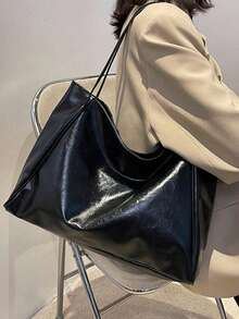 复古设计大容量手提包，女士多功能通勤手提包，单肩包，斜挎包，秋冬新款，送给妈妈、男朋友的礼物，情人节礼物，圣诞节礼物，万圣节，感恩节礼物，新年礼物 - 棕色 - 查看 12