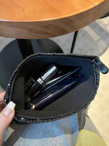 Borsa per il trucco, borsa portatile da tenere in mano, borsa portaoggetti, borsa da toeletta, borsa per il trucco di grande capacità, borsa portafazzoletti per il trucco, borsa da viaggio essenziale, borsa portaoggetti, borsa portassorbenti igienici per donne e ragazze, astuccio per matite per studenti, borsa interna, borsa cuscino con zip, borsa quadrata, borsa per il trucco di grandi dimensioni, pochette per il trucco, borsa cosmetica, grande capacità, borsa per il trucco di grandi dimensioni, regali di Natale, pochette, da viaggio, regali per donne, pochette da donna, clutch / piccola borsa a mano, organizer per il trucco, pochette, porta pennelli, mini pochette, pochette di grande capacità