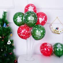 Assorted Festive & Romantic Latex Balloons Set, Excluding Air Pump Including Christmas - Themed And Heart - Shaped Styles, For Holiday & Celebration Events