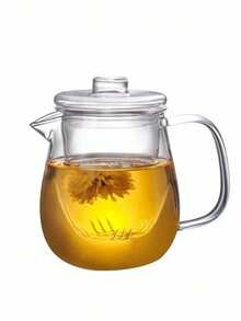 1 Piece High Borosilicate High Temperature Resistant Glass Teapot, Household Filter Tea Set, Thickened Tea Brewing Set, Penguin Teapot, Tea Making Supplies