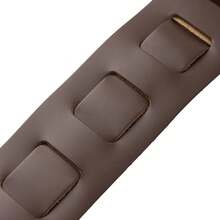 Levy's Leathers - Correa de piel para guitarra de.6 de ancho con acolchado de espuma y respaldo para prendas; color negro (M26PD-BLK) - Marróny crema (Brown & Cream) - Ver 10