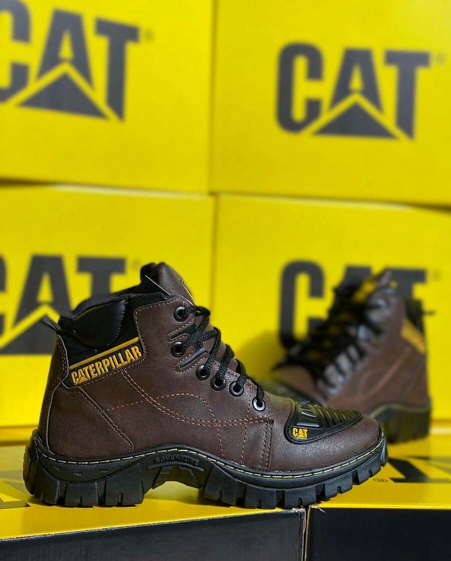 Caterpillar Adventure Men's Leather Boot – Comfort, Style And Durability - Rust Brown - View 1