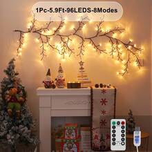 Magic Willow Branch Vine Lights, 8 Lighting Modes, USB Powered With Remote Control - Perfect For Wedding, Festival, And Home Gift
