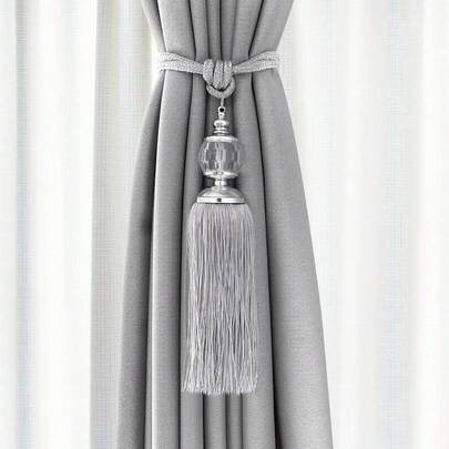 2pcs/Set European Style Tassel Window Curtain Tie Backs, Decorative Curtain Tiebacks Gifts Birthday Graduation