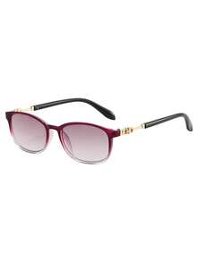 1副/3副装 PC（聚碳酸酯）女士长方形老花镜，Y2K休闲日常时尚必备，适合阅读书籍和使用智能手机 - 雙茶 - 查看 26