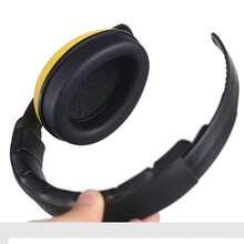 1 件降噪耳罩，高密度泡沫 ABS 耳罩，可折叠耳罩