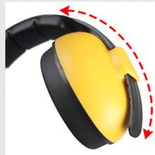 1 件降噪耳罩，高密度泡沫 ABS 耳罩，可折叠耳罩