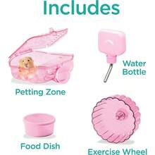 Kaytee CritterTrail Pink Habitat For Pet Mice Dwarf Hamsters Hamsters Or Gerbils