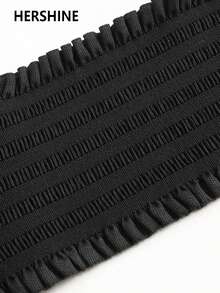 Hershine 1 szt. damski pasek w stylu Dark Punk ze skóry PU z elastycznym ściągaczem, odpowiedni na imprezę Halloween lub do codziennego noszenia, do codziennego użytku na Halloween, lato, jesień, szkołę, Halloween