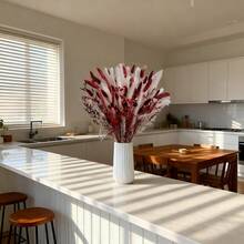 17inch 1bunch Boho Pastel Dried Flowers Bouquet A/B Styles Artificial Flowers Pampas Grass Decor Wedding Decorations Flower Bouquet Home Decor Bedroom Decor Christmas Decorations DIY Floral Arrangement Party Table Centerpiece Housewarming Gift For Couples Friends