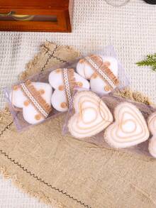 1 pièce, décoration de Noël créative à suspendre avec boule décorative en corde de jute. Pendentif pour arbre de Noël avec design d'étoile et de boule en forme de cœur. Décoration de maison exquise et simple, convient pour toutes les fêtes saisonnières. Décorations de Noël, décoration de chambre, hiver