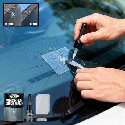Car Windshield Crack Adhesive, Quick Bonding, Repair Car Glass Notches And Cracks, Windshield Maintenance Liquid, Car Care