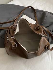 Nueva bolsa de hombro simple, bolsa con forma de almohada de moda, bolso de gran capacidad tipo Boston para viajes de negocios y transporte