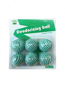 6 كرات عطرية لإزالة الروائح الكريهة للحمام، مصممة لإزالة الروائح غير السارة. تقدم رائحة طويلة الأمد وهي مناسبة للاستخدام في الحمامات وخزائن الأحذية والخزائن والحقائب الظهر والسيارات. متوفرة بروائح متنوعة.