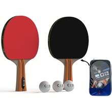 Juego De Raquetas De Ping Pong Para 2 Jugadores - Incluye 2 Raquetas, 3 Pelotas Y Estuche De Almacenamiento, Ideal Para Entretenimiento Deportivo| Sin Especificaciones De TamañO/Peso - 1 - Ver 8