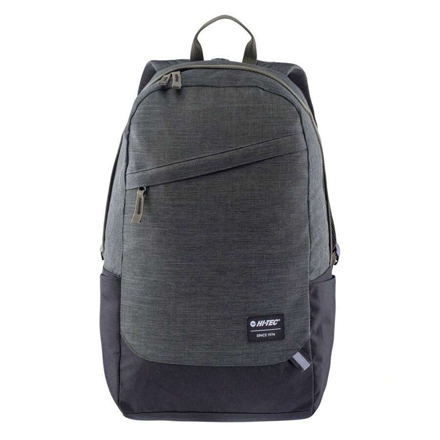 Hi-Tec Citan Logo 28L Laptop Backpack (Green/Black Melange) - Coffee Brown - View 1