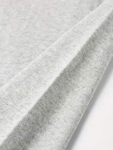 A Round Neck Short Sleeve T-Shirt With A Stylish White Lettering Print, A Loose Top That Goes Well With Summer Fashion - 淺灰色 - 查看 4