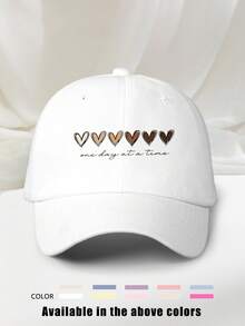 1 boné de beisebol ajustável e respirável com estampa "Chaafe Happy", chapéu de sol para golfe ao ar livre, chapéu de sol moderno com aba curva para mulheres e homens, adequado para todas as estações. - boné de baseball - Ver 13