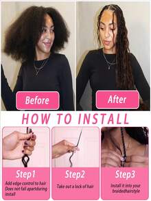 波西米亚风辫子真人发 波浪卷发 散装真人发 编织用真人发接发 2 束/包 90 克 自然色 32 英寸 - SNatural - 查看 6