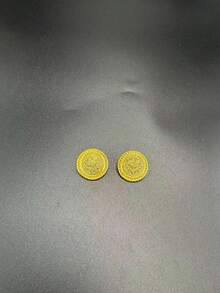 1 Pair Gold-Plated Iron Alloy Turkish Kurdish Women Brooch, Middle Eastern Wedding Festival Accessory, Ottoman Totem Girls Small Brooch