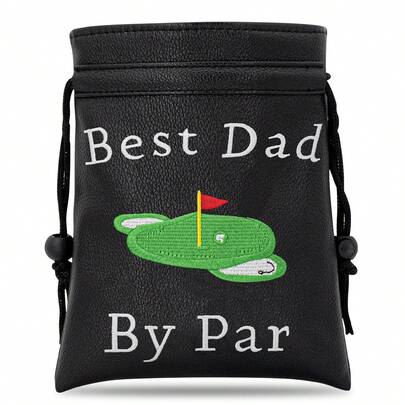 Black Golf Bag With Shoulder Strap, Golf Course Golf Ball And Club Rack Bag With Pull Cord - Portable And Durable Golf Club Accessory, Suitable For Men And Women - For Golf Lovers