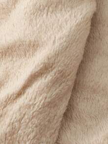 Jaqueta Acolchoada Feminina com Capuz, Tecido Tecido de Cor Sólida, Acolchoado, Adequado para Outono, Inverno, Primavera - Caqui - Visão 10