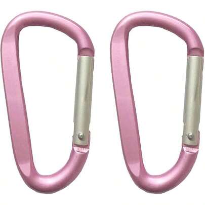 Large Carabiners Keychain 3 Aluminum D Shape Premium Durable D - Ring Carabiner Clip Hook Camping Accessories Snap Link Key Chain Durable Improved Design