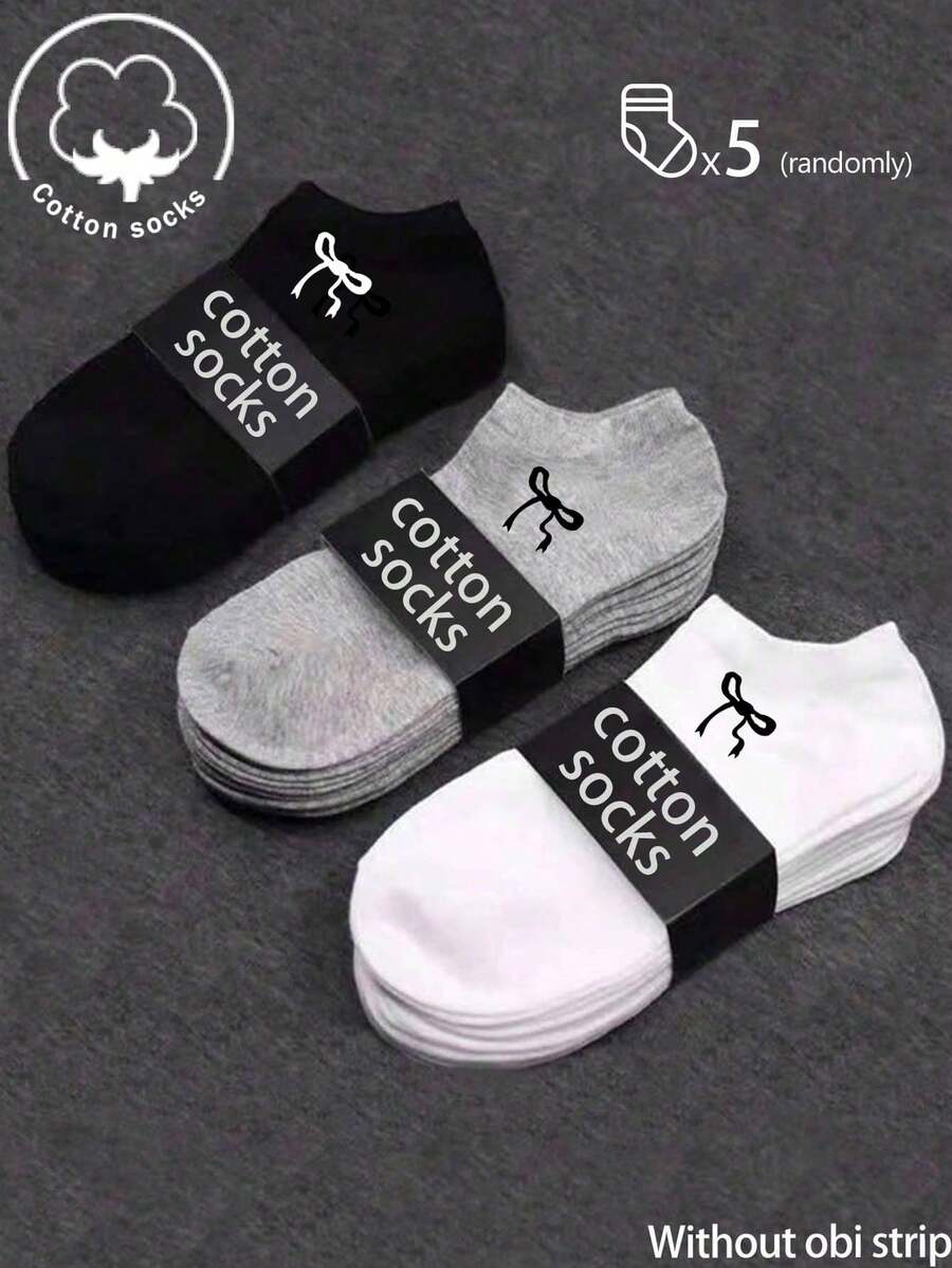 20/10/5/3/1 Pares de Meias de Algodão Masculinas, Meias Curtas, Meias Invisíveis, Design Anti-Deslizante de Linha Dupla, Branco/Preto, Meias Baixas, Meias Tornozelo, Absorvente de Umidade, Macias e Respiráveis, Adequadas para Negócios, Casual, Casa, Esportes, Estilo Universitário, Todas as Estações, Entrega de Cores Aleatórias