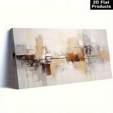 Modern Abstract Cityscape Canvas Wall Art - Ready-To-Hang Urban Painting With Thick Pine Wood Frame, Beige/Brown/Black/White/Gray/,  Office & Home Decor Poster - Minimalist Modern Living Room Bedroom Decoration, Contemporary Artwork,Decorative A - Nhiều màu - Xem 4