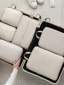 6/1 Bolsa de armazenamento de viagem de grande capacidade, bolsa de armazenamento de roupas, bolsa de bagagem portátil, bolsa de armazenamento dobrável, adequada para festas de fim de ano, aniversários, casamentos, organizador de roupas, organizador de armazenamento. - Multicolorido - Ver 2