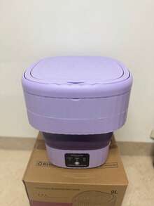 OBOVAY 9L Portable Compact Foldable Washing Machine With Spin Dryer Function, Suitable For Washing Socks, Underwear, Etc., Mini Home Washing Machine - US A Type Plug(110-127V) - View 10