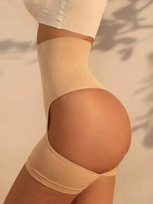 2 PCS 3d Peach Buttocks Buttocks Pants Buttocks And Abdomen Pants Body Shaping Exposed PP Buttocks Waist And Abdomen Shaping Medium And High Waist Underwear - Apricot - View 8