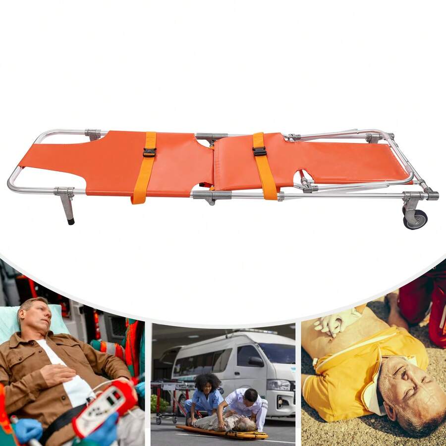 YUNRUX Emergency Rescue Stair Stretcher, Foldable Stretcher, Foldable Stair Stretcher - Burnt Orange - View 1
