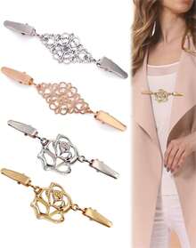 4 Pack Waist Cincher Clips, Vintege Dress Clips Back, Sweater Shirt Clothes Shawl Clips To Tighten Women Loose Clothing, Silver And Goldhalloween - 1 - Xem 6