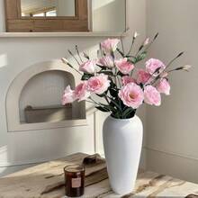 3PCS Artificial Flowers Balloon Flower Bouquet Silk Material Faux Flowers For Wedding Decoration, Valentine's Day, Birthday, Anniversary, Home Decor, Table Centerpiece, Bedroom & Bathroom Display, Desk Decoration, Autumn & Fall Season Floral Arrangement