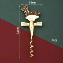 Christmas Red Wine Bottle Opener, Bear & Dog Hat Shaped Wine Opener, Christmas Gift