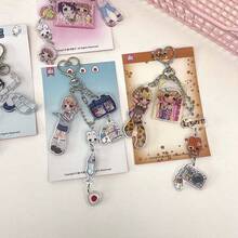 Acrylic Pendant, Bag, Phone, Key Chain, Hanging Chain, Accessory, Planner DIY, Original Character, Y2K Style Charm - Multicolor - View 8