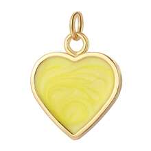 1pc Cute Enamel Copper Heart Pendant, Delicate & Handmade, Suitable For DIY Necklace, Bracelet, Earrings, Great Gift For Thanksgiving