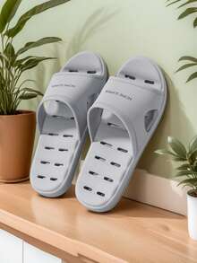 1 Paar unisex Badezimmer Hausschuhe, Sommer Innen Zuhause Paar rutschfeste schnell trocknende EVA Sandalen