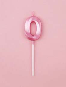 1 件贝壳形状生日蜡烛，数字 0-9 蜡烛，适用于生日派对蛋糕装饰，返校情人节 - 粉色 - 查看 12