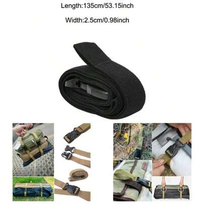 4 Pack Utility Strap With Quick - Release Nylon Tie Down Straps Sleeping Bag Straps Camping Backpacking Sleeping Bags Camping Sleeping Pad Folding Camping Table Bed Roll Backpack