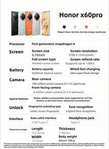 HONOR X60 Pro 5G Smartphone, 12+256GB Memoria Grande, Procesador Snapdragon 6 Gen1, Batería Grande de 6600mAh, Carga Rápida Super de 66W, Cámara Principal de 100MP, Dual SIM, Versión China Compatible con Inglés y Chino - Tian Haiqing - Ver 9