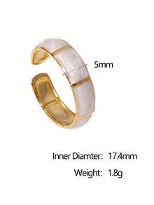 3pcs/Set Fashionable Minimalist Versatile High-Quality Plated Stainless Steel Geometric Round Open Ring, Adjustable Fit For Women Daily, Party, Date Wear