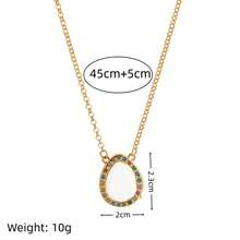 1 chiếc vòng cổ hình giọt nước thời trang INS, có thể kết hợp với phụ kiện cho bé trai, bé gái, phụ kiện hình ngôi sao năm cánh và cỏ ba cánh, mạ vàng 18k, thể hiện nét duyên dáng nữ tính, chống nước và mồ hôi, thích hợp cho ngày lễ tình nhân và các dịp lễ hội, hoặc đeo hàng ngày. Trang sức dành cho nữ. - Nhiều màu 1 - Xem 6