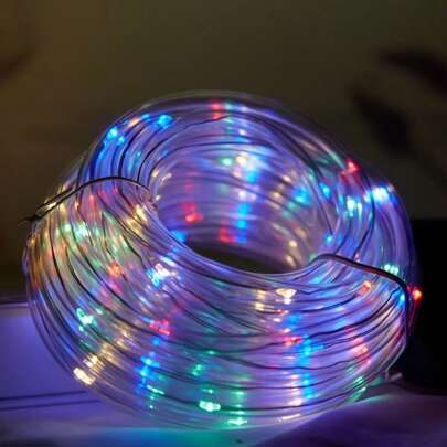 灵活的太阳能 LED 灯管，50-300 个 LED，8 种模式，适合花园树派对氛围