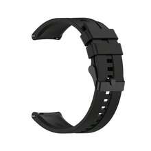 Adjustable Silicone Smartwatch Band, 20mm/22mm Fit - Comfortable, Secure Butterfly Clasp Strap For SAM Galaxy Watch, Hua Wei, Xiao Mi, Realme, Amazfit GTR, And More, Secure Wristband|Sleek Watch Strap|Durable Silicone Band, Smart Watch Accessories