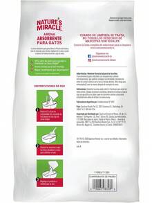 Nature's Miracle - para Gato - Absorbente - 2 Kg - Rápida Absorción - Sin Fragancia - Fácil de Limpiar - Controla los Olores Fuertes - 99% Libre de Polvo - Liviana - 1 - Ver 2
