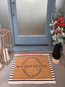 1pc New Interesting Finger Ring Shaped Doormat, Suitable For Living Room, Bedroom, Indoor - Machine Washable - Flannel Material, Delicate Wrap, Skin-Friendly, No Pilling, Slightly Water-Resistant Easy Care, Odorless - Ideal For Home Decor, Room Decoration