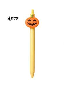 Spersonalizowany długopis dekoracyjny na Halloween, długopis z miękką naklejką z motywem Halloween, spersonalizowane artykuły szkolne i biurowe na Halloween, promocyjny długopis z motywem Halloween