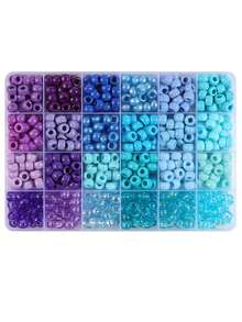 Pony Beads Kit, Mix Colors Pony Beads Kit For Jewelry Making, DIY Bracelets Necklaces Hair Braiding, Letter Beads Braids Crafts Friendship Gifts Festive Atmosphere Decoration